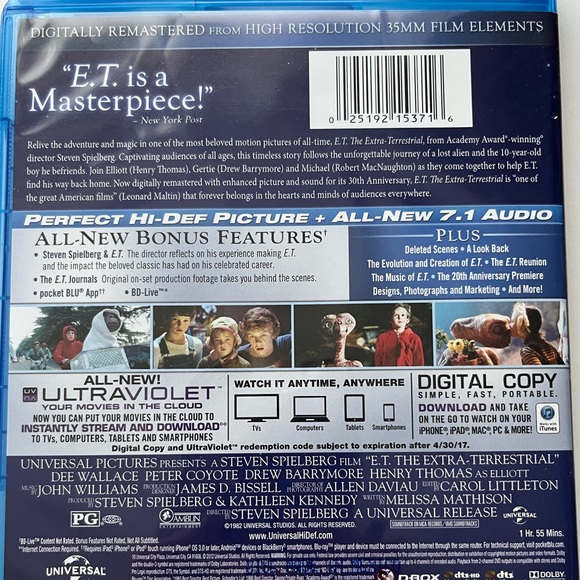 E.T. The Extra-Terrestrial Anniversary Edition Blu-ray Disc - Picture 7 of 10
